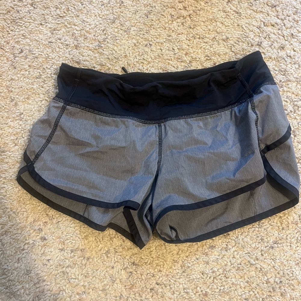 Women's Black and Gray Shorts